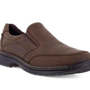 ECCO Fusion Men's Slip-On Loafers Coffee Brown Comfort Cushioned Shoes 12.5